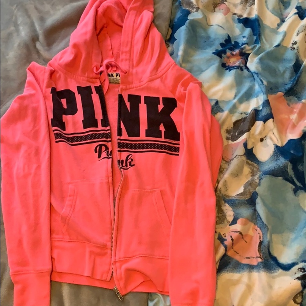 PINK zip up hoodie